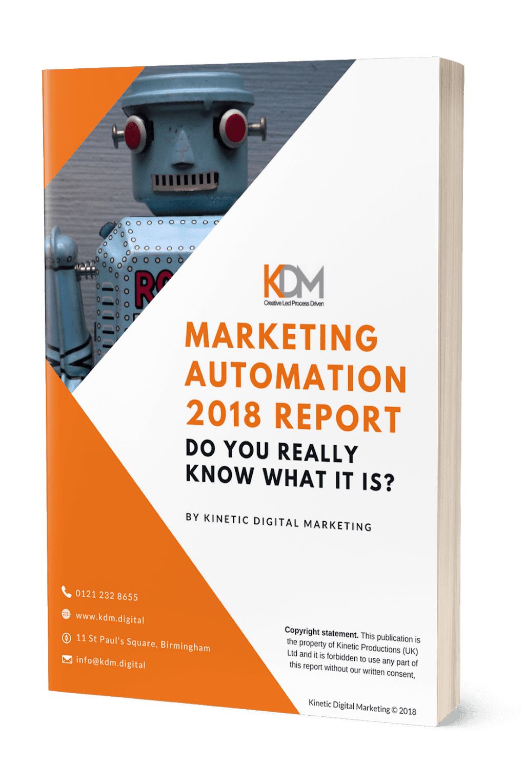 marketing automation 2018 report by KDM digital marketing consultancy
